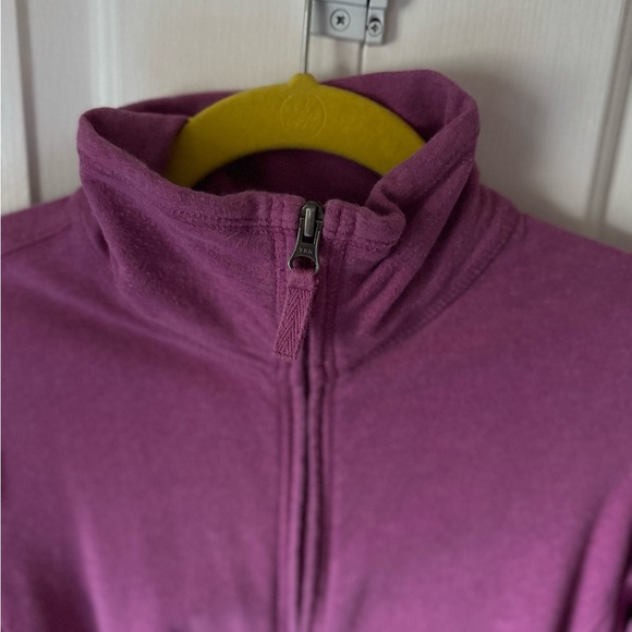 L.L. Bean Plum Fleece Jacket Soft and Stretchy - Picture 6 of 8